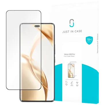 Just in Case Gehärtetes Glass Edge To Edge Displayschutzfolie Honor 200 Pro