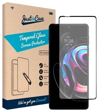 Just in Case Gehärtetes Glas Edge to Edge Displayshutzfolie Motorola Edge 20 Pro