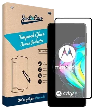 Just in Case Gehärtetes Glas Edge to Edge Displayshutzfolie Motorola Edge 20