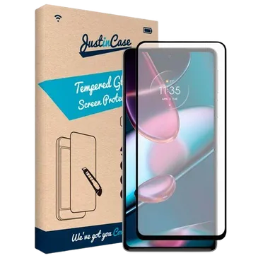 Just in Case Gehärtetes Glas Edge to Edge Displayshutzfolie Motorola Moto E32/E32s