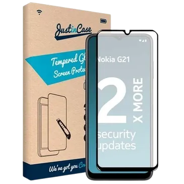 Just in Case Gehärtetes Glas Edge to Edge Screenprotector Nokia G11/G21