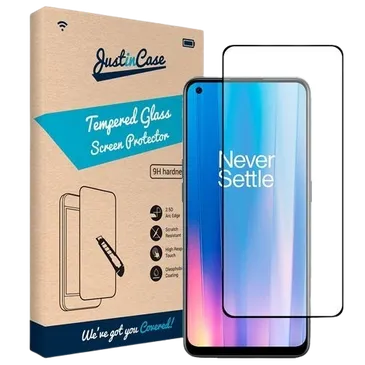Just in Case Gehärtetes Glas Edge to Edge Displayshutzfolie Oneplus Nord CE 2