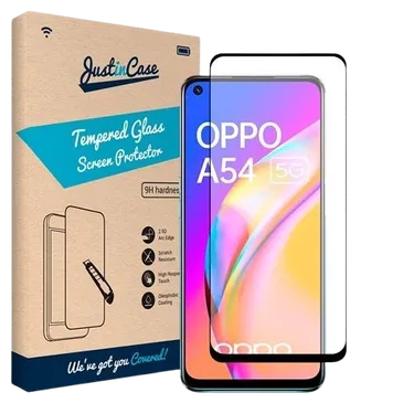 Just in Case Gehärtetes Glas Edge to Edge Displayschutzfolie Oppo A54/A74 5G