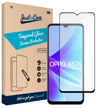 Just in Case Gehärtetes Glass Edge To Edge Displayschutzfolie OPPO A57s