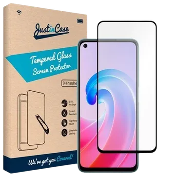 Just in Case Gehärtetes Glas Edge to Edge Screenprotector Oppo A96
