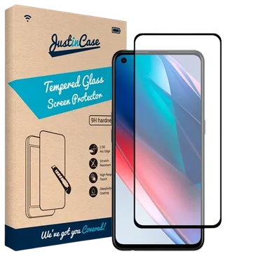 Just in Case Gehärtetes Glas Edge to Edge Displayschutzfolie Oppo Find X3 Lite