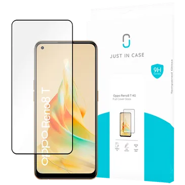 Just in Case Gehärtetes Glass Edge To Edge Displayschutzfolie OPPO Reno8 T