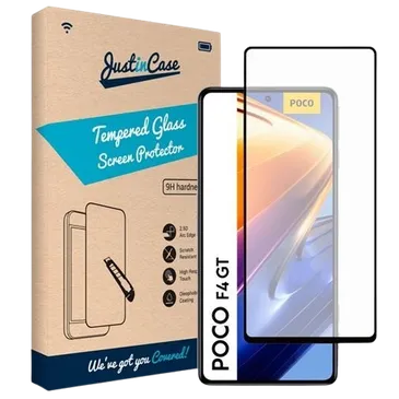 Just in Case Gehärtetes Glas Edge to Edge Screenprotector Poco F4 GT