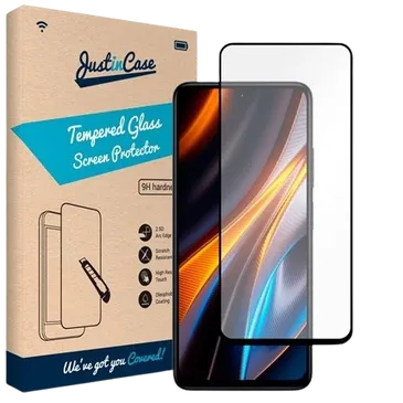 Just in Case Gehärtetes Glass Edge To Edge Displayschutzfolie Poco X4 GT