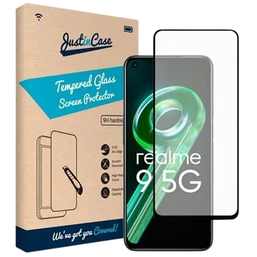 Just in Case Gehärtetes Glas Edge to Edge Screenprotector Realme 9 5G