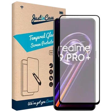 Just in Case Gehärtetes Glas Edge to Edge Displayschutzfolie Realme 9 Pro+