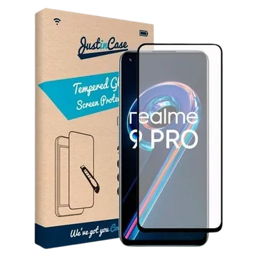 Just in Case Gehärtetes Glas Edge to Edge Screenprotector  Realme 9 Pro