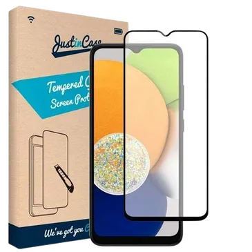 Just in Case Gehärtetes Glas Edge to Edge Screenprotector Samsung Galaxy A03