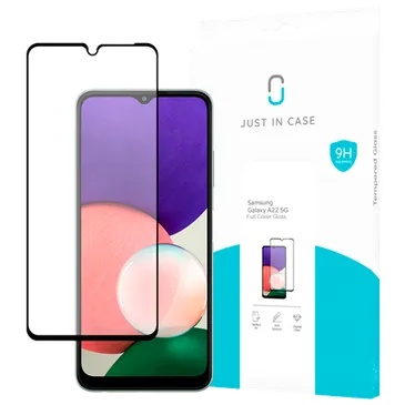 Just in Case Gehärtetes Glas Edge to Edge Displayshutzfolie Samsung Galaxy A22 5G