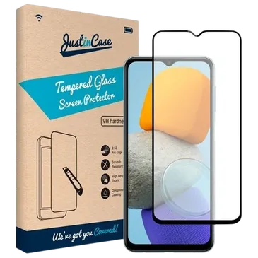 Just in Case Gehärtetes Glas Edge to Edge Screenprotector Samsung Galaxy M23