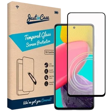 Just in Case Gehärtetes Glas Edge to Edge Screenprotector Samsung Galaxy M53