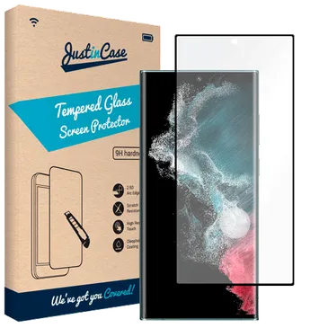 Just in Case Gehärtetes Glass Edge To Edge Displayschutzfolie Samsung Galaxy S23 Ultra