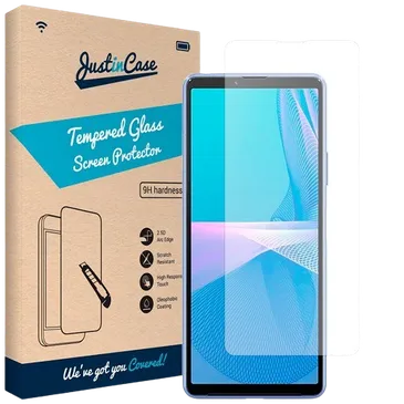 Just in Case Gehärtetes Glas Edge to Edge Screenprotector Sony Xperia 10 III