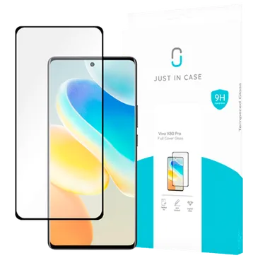 Just in Case Gehärtetes Glass Edge To Edge Displayschutzfolie vivo X80 Pro