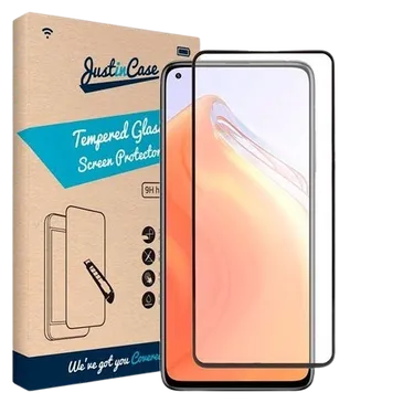 Just in Case Gehärtetes Glas Edge to Edge Displayschutzfolie Schwarz Xiaomi Mi 10T/10T Pro