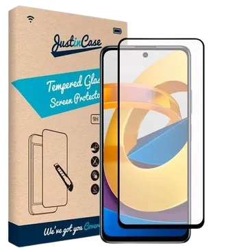 Just in Case Gehärtetes Glas Edge to Edge Displayschutzfolie Xiaomi Poco M4 Pro 5G