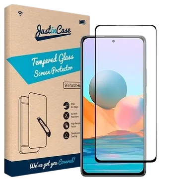 Just in Case Gehärtetes Glas Edge to Edge Displayschutzfolie Xiaomi Redmi Note 10 Pro