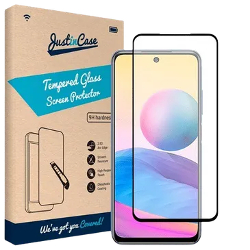 Just in Case Gehärtetes Glas Edge to Edge Displayshutzfolie Schwarz Xiaomi Redmi 10/10 (2022)