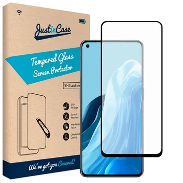Just in Case Gehärtetes Glass Edge To Edge Displayschutzfolie OPPO Reno7