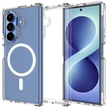 Just in Case Military Grade Kunststoff Back Cover Durchsichtig Magnetisch Samsung Galaxy Z Fold 7/Z Fold 8 Ultra