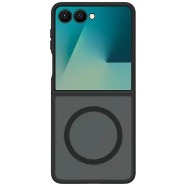 Just in Case Military Grade Kunststoff Back Cover Schwarz Magnetisch Samsung Galaxy Z Flip 7