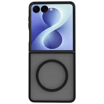 Just in Case Military Grade Kunststoff Back Cover Schwarz Magnetisch Samsung Galaxy Z Flip 8