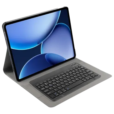 Just in Case Premium QWERTY Bluetooth Keyboard Book Cover Schwarz OnePlus Pad 4