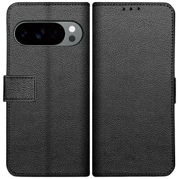 Just in Case PU-Leder Book Hülle Schwarz Google Pixel 10/10 Pro