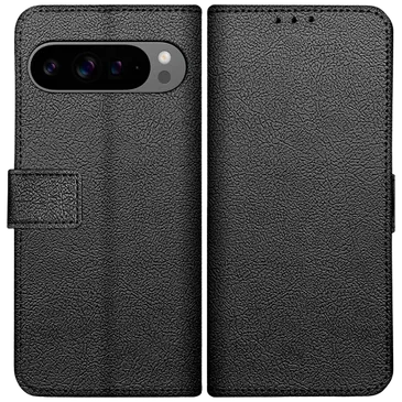 Just in Case PU-Leder Book Hülle Schwarz Google Pixel 10 Pro XL