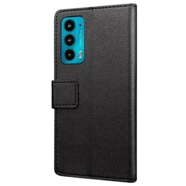 Just in Case PU-leder Book Case Schwarz Motorola Edge 20