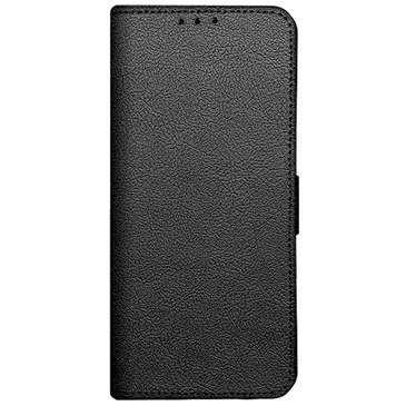 Just in Case Pu-Leder Book Hülle Schwarz Motorola Moto E22 / E22i