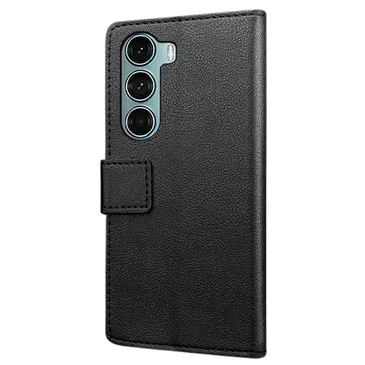 Just In Case PU-leder Book Case Schwarz Motorola Moto G200