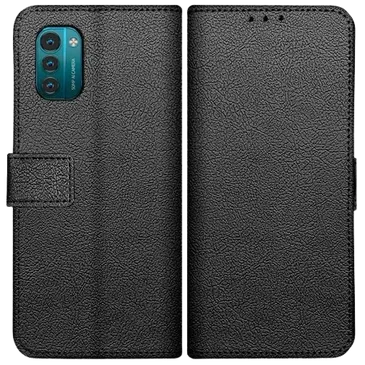 Just in Case PU-leder Book Case Schwarz Nokia G11/G21