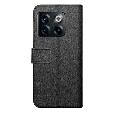 Just in Case Pu-Leder Book Hülle Schwarz OnePlus 10T