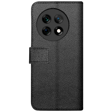 Just in Case Pu-Leder Book Hülle Schwarz OnePlus 13