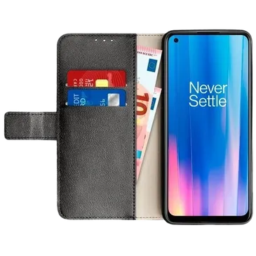 Just in Case PU-leder Book Case Schwarz OnePlus Nord CE 2