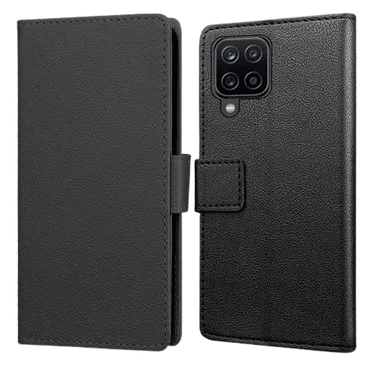 Just in Case PU-leder Book Case Schwarz Samsung Galaxy A12