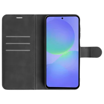 Just in Case PU-Leder Book Hülle Schwarz Samsung Galaxy A37 5G