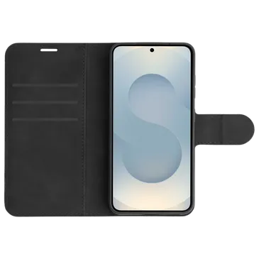 Just in Case PU-Leder Book Hülle Schwarz Samsung Galaxy S26