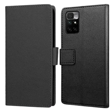 Just in Case PU-leder Book Case Schwarz Xiaomi Redmi 10/10 (2022)