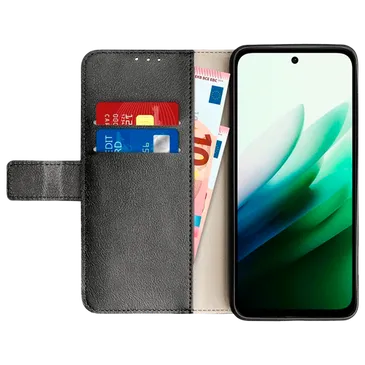 Just in Case PU-Leder Book Hülle Schwarz Xiaomi Redmi 15/15 5G