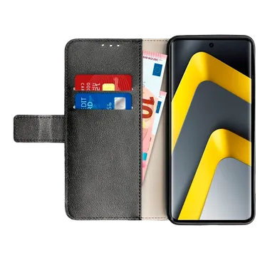 Just in Case PU-Leder Book Hülle Schwarz Xiaomi Redmi Note 15 Pro+