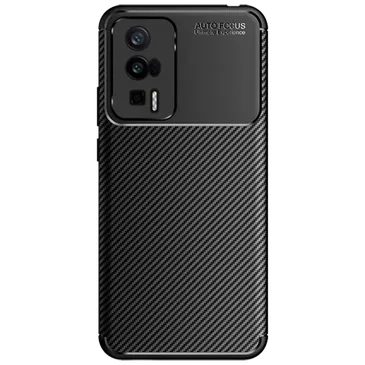 Just in Case Rugged TPU Back Cover Schwarz Poco F5 Pro