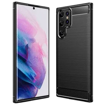 Just in Case Rugged TPU Back Cover Schwarz Samsung Galaxy S22 Ultra