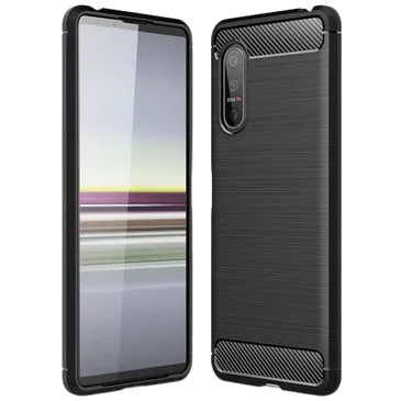 Just in Case Rugged TPU Back Cover Schwarz Sony Xperia 10 III